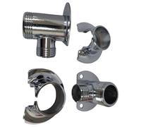 Adaptador de cabezal de ducha de cobre, universal, adaptador de ajuste a prueba de fugas, cabezales de ducha gruesos, soportes de base, conector de cabezal de cobre