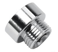 Adaptador de cabezal de manguera de ducha, hembra de 3/4 pulgadas a conector macho de 1/2 pulgada, kit de instalación de ducha de baño de latón cromado (1 unidad)