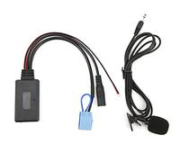 Adaptador de Cable Auxiliar Bluetooth 5.0 con micrófono Manos Libres Reemplazo para Smart Fortwo 450 Radio Material ABS DC12V Voltaje 59.1in Longitud del Cable