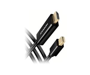 Adaptador de cable - AXAGON - RVDM-HI14C2 - Mini-DisplayPort a HDMI - 4K/30 Hz - 180 cm - Negro