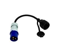 Adaptador de cable CEE Electraline con conector de toma de tierra IP44, resistente al agua salpicada | H07RN-F 3G2,5 / 16A para camping, caravana y autocaravana, etc