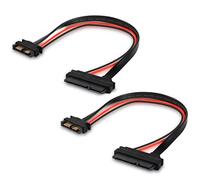 Adaptador de Cable de 13 Pines Masculino a 22 Pines Masculino Sata, Conector de extensión de 7 + 6 Pines Ata Serie Slimline a Sata 7 + 15 Pines 2pcs de 30 cm