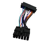 Adaptador de cable de alimentación de 24 pines a 12 pines Cable de fuente de alimentación de la placa base para Q77 B75 A75 Q75 Accesorios de la placa base Enlace de la placa base de la computadora