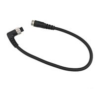 Adaptador de cable de alimentación de batería para carrete de pesca con conector de codo de 90 grados para carretes DAIWA y Baitcasting - Alambre de cobre aislado de PVC, 45 cm de longitud, 7,5 mm de