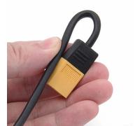 Adaptador de cable de alimentación XT60 macho a DC5525 macho para soldadores TS100/TS101 - Aislamiento de silicona de 500 mm, conectores chapados en oro, clasificación de alta temperatura