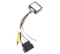 Adaptador de Cable de Audio, 12V 5W RGB a AV Convertidor Decodificador Adaptador de Caja Piezas de Cámara de Respaldo Convertidor de Video de Repuesto para Automóviles