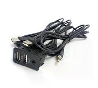 Adaptador de cable de audio Biurlink 100CM para panel de interruptores USB duales auxiliares externos