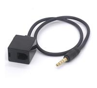Adaptador de cable de auriculares RJ9 a 3,5 mm macho de 3,5 mm a 4P4C RJ9/RJ10 hembra convertir auriculares RJ9 a teléfonos inteligentes Android de 40 cm