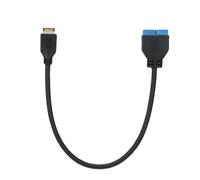 Adaptador de cable de extensión para panel frontal USB 3.1, convierte a USB 3.0 de 20 pines macho, extensión para placa base compatible con ASUS,