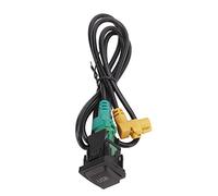 Adaptador de Cable de Interruptor Auxiliar USB Apto para MK5 MK6 RCD510 RNS315 RCD300+ Transferencia de Datos de Alta Velocidad Apto para para Negro