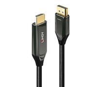 Adaptador de cable de vídeo Lindy 3 m DisplayPort a HDMI 2.1 Negro