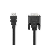 Adaptador de cable de vídeo Nedis CCGL34800BK30 HDMI a DVI-D 3 m negro
