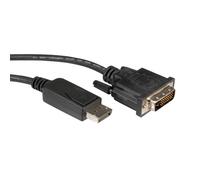 Adaptador de cable de vídeo ROLINE 11.04.5613 DVI-D a DisplayPort 1 m negro