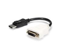 Adaptador de cable de vídeo Startech DP2DVI DisplayPort a DVI-D 0,24 m pasivo negro