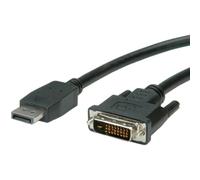 Adaptador de cable de vídeo VALUE 11.99.5619 DisplayPort a DVI 1,5 m negro LSZH