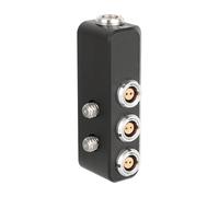 Adaptador de cable divisor de alimentación hembra de 2 pines para cámaras, distribuidor de cable de aleación de aluminio, tornillo de 1/4 pulgadas, engranaje de video
