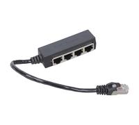 Adaptador de cable divisor Ethernet de 1 a 4 puertos, conector de extensión de red de velocidad rápida para el hogar y la oficina, conector LAN