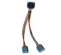 Adaptador de cable divisor SATA de 6 pulgadas, macho a hembra (cable de alimentaci?n)