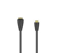 Adaptador de cable HDMI™, (mini) f. macho tipo C - f. fem. Tipo-A, dorado
