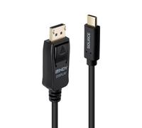 Adaptador de cable Lindy 43502 USB-C a DisplayPort 3 m negro