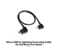 Adaptador de cable Micro USB a Lightning compatible con DJI Spark Mavic Pro y transferencia de datos Android e iOS.