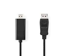 Adaptador de Cable NEDIS CCGL37100BK10 DisplayPort a HDMI 1 m Negro