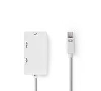 Adaptador de cable Nedis CCGP37465WT02 Mini DisplayPort a VGA 0,2 m blanco