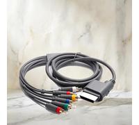 Adaptador de cable premium para Xbox 360, cable de componentes HD para Xbox clásica, compatible con Xbox 360 y consola Slim. Proporciona el mejor procesamiento de señal. 1,8 m