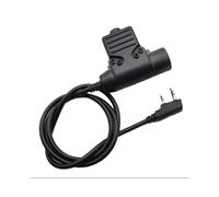 Adaptador de Cable PTT U94 para Walkie-Talkie UV-5R, UV-S9 , UV-82, AR-152 y UV-10R, Color Negro.