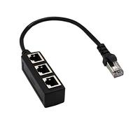 Adaptador de Cable Rj45,Rj45 1 Macho a 3 Hembra Lan Divisor de Cable Ethernet Rj45 Adaptador Red,Cable de Red Rj45,Conector con 3 Puertos,Alargador,Cable de Red Ethernet Lan Conector Transferencia