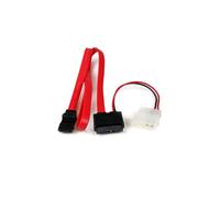 Startech Cable 50cm Slimsata A Sata Lp4 One Size Red