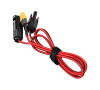 Adaptador de cable solar de 2 AWG: conector macho/hembra a XT-60, extensión de 3 pies para sistemas de almacenamiento de energía, generadores solares y uso fuera de la red