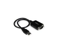 Adaptador de Cable - StarTech - USB a Serie DB9 RS232 - 30 cm - Memoria de Puerto COM - Negro