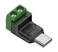 Adaptador De Cable USB C - ABS, Convertidor Terminal Sin Soldadura De Conexión Rápida | Conector Industrial Para Cableado Seguro, Bloque De Cableado Tipo C Para Proyectos De Bricolaje, Ripa