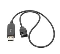 Adaptador de cable USB de 5 V a 12 V USB a conector de 4 pines para ventilador de chasis de PC, adaptador de fuente de alimentación, convertidor USB A macho/pequeño de 4 pines