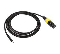 Adaptador de Cable XLR a USB C, Tipo C Macho a XLR Hembra, Adaptador de Conector de Micrófono, Cable de Audio de Estudio para PC, Teléfono, Tableta, Micrófonos, Grabación (2m)
