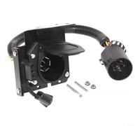 Adaptador de cableado de remolque plano de 7 vías a 4 vías para Ford para Dodge Jeep, convertidor de enchufe de barra de remolque con cubierta antipolvo