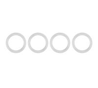 Adaptador de Cadena para Chupete de 20 Piezas, Anillos Redondos de Silicona Seguros, Soporte Adaptador de Cadena para Chupete de 25mm para bebé (Transparente)