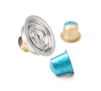 Adaptador de café reutilizable de acero inoxidable para Vertuoline, se convierte en adaptador NS Pod Vertuo Pop Next a accesorios de cápsula de café barista (150 ml)