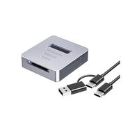 Adaptador de Caja SSD M2 NVMe A USB 3.1 de 10 Gbps para SSD M.2 con Base para Lector de Tarjetas SD2.0 2230, 2242, 2280 y 22110