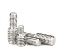 Adaptador de cámara de acero inoxidable 304, 5 uds., conversión de varilla de rosca de doble extremo, tornillo reductor de transferencia, Perno M3 M4 M5 M6 M8 M10 M12 M14 M16 M20 Completa amenaza (Si