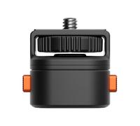 Adaptador de cámara de metal ABS de bloqueo seguro, base de tornillo de 1/4 pulgadas para cámaras deportivas y adaptador de montaje de equipo de fotografía