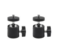 Adaptador de cámara de metal resistente con rosca de 1/4 pulgadas, rotación de 360 grados, diseño compacto, adecuado para trípode DSLR, base de adaptador de cámara antideslizante