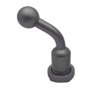 Adaptador de cámara profesional de aleación de aluminio que combina soporte de zapata fría de cabeza de bola de 17 mm, diseño de rosca de trípode de 1/4 pulgadas, ajuste de ángulo flexible para