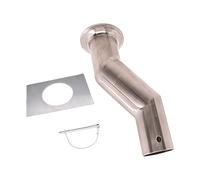 Adaptador de canalón de cadena de lluvia de alta calidad, adaptador de compensación directa de salpicaduras de pared