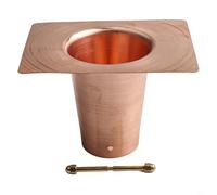 Adaptador de canalón de cadena de lluvia de metal para una fácil instalación | Para accesorio resistente a la intemperie se conecta a canalones existentes | Elegante acabado negro o latón (cobre)