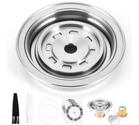 Adaptador de cápsulas de café reutilizable compatible con Delonghi ENV135, convertidor de cápsulas para Vertuoline GCA1, adaptador de cápsula NS Vertuo de acero inoxidable compatible con VertuoNext y