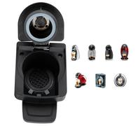 Adaptador de cápsulas Máquina de café Convertidor de cápsulas Diseño plegable integrado Cápsulas reutilizables Accesorio para para