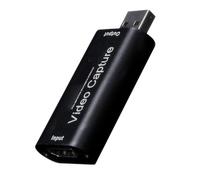 Adaptador de captura de video - Tarjeta de captura portátil de baja latencia | Grabador de audio compacto con características de convertidor versátil para creadores de contenido de jugadores