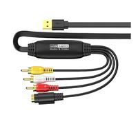 Adaptador de captura de vídeo USB para PC, digitalizador portátil, 1 juego